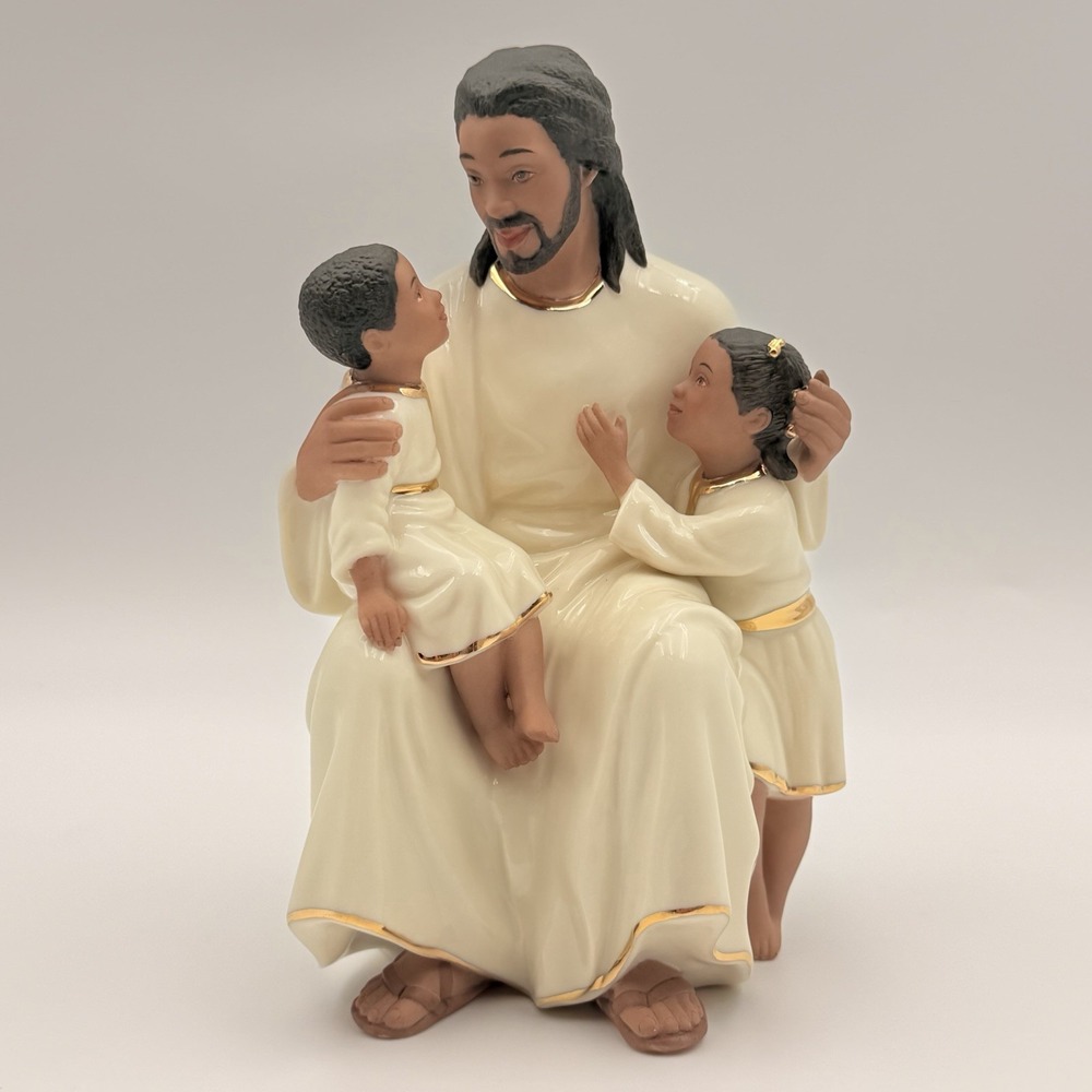 Lenox Cherished Blessings Jesus African America 1989 Retired Lmtd Ed Figurine